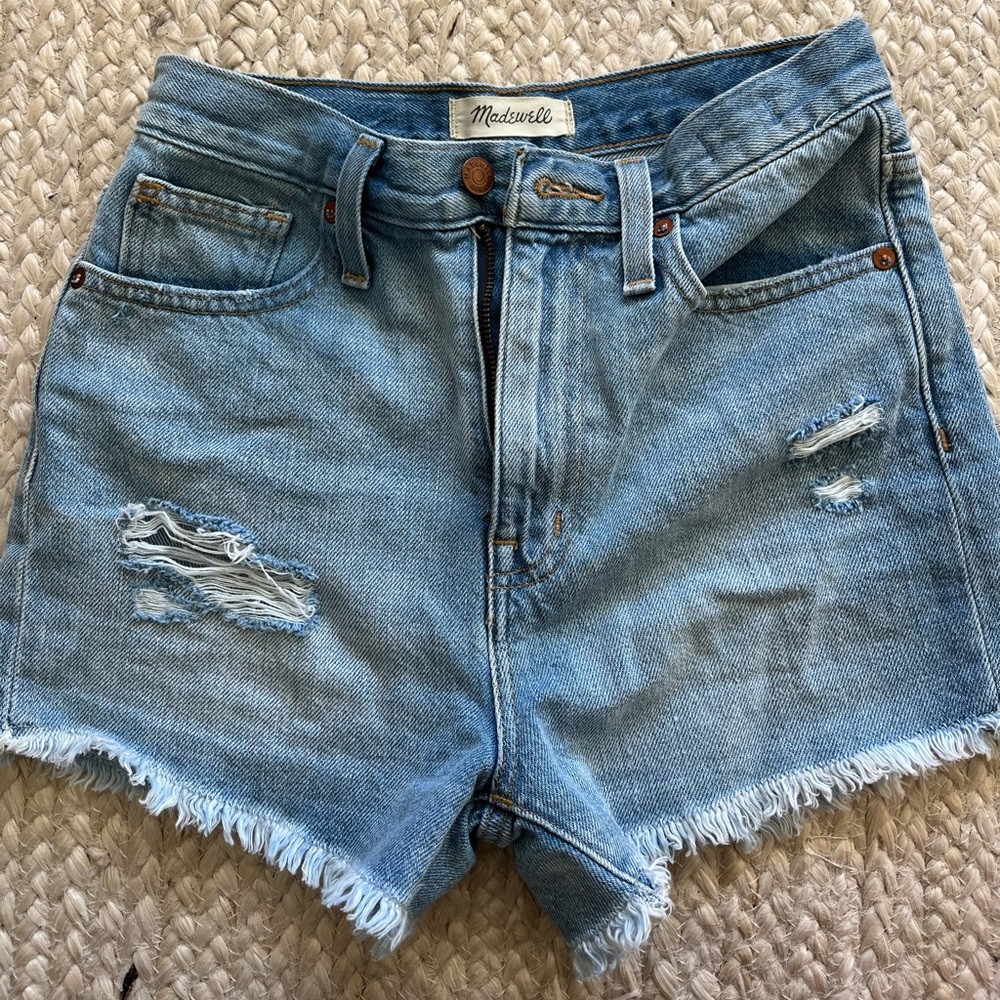 Madewell Light Wash Jean Shorts